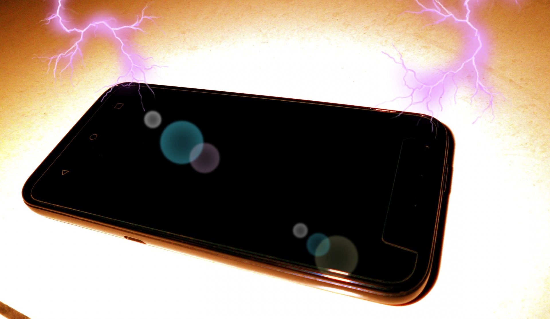 black smartphone