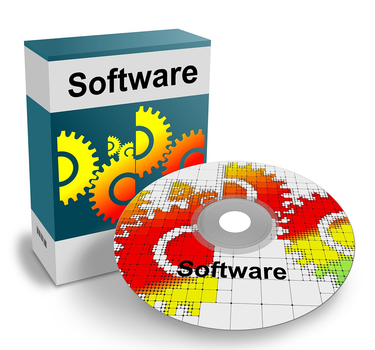 box and CD software installer